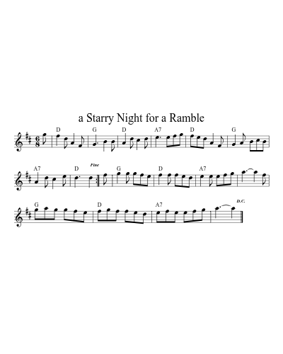 a Starry Night for a Ramble (Version 5)