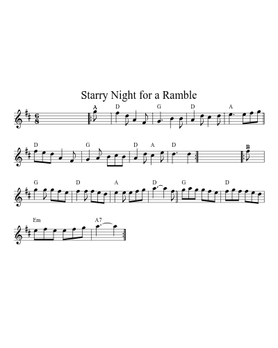 Starry Night for a Ramble (Version 2)