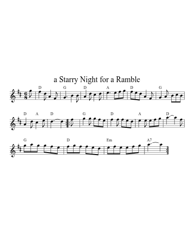 a Starry Night for a Ramble (Version 8)