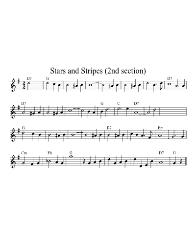 Stars and Stripes (2nd section) (Version 2)