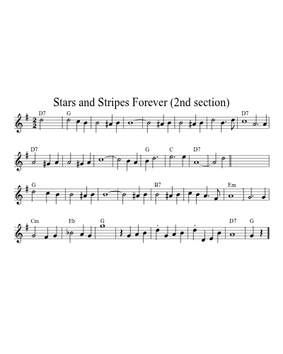Stars and Stripes Forever (2nd section) (Version 2)