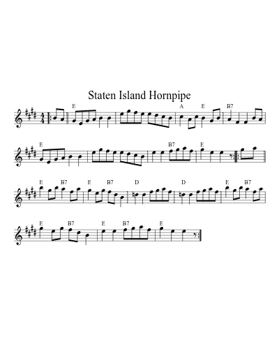 Staten Island Hornpipe (Version 16)