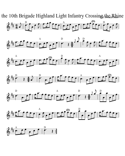 the 10th Brigade Highland Light Infantry Crossing the Rhine (Version 2)