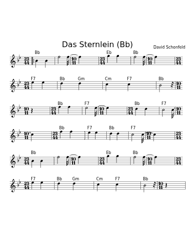 Das Sternlein (Bb)