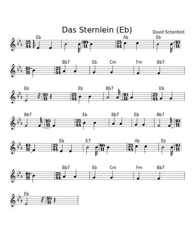 Das Sternlein (Eb)