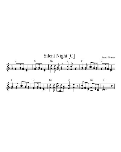 Silent Night   [C] (Version 8)