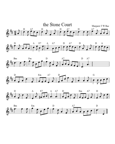 the Stone Court sheet music preview