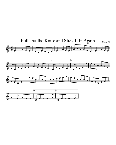 Pull Out the Knife and Stick It In Again preview
