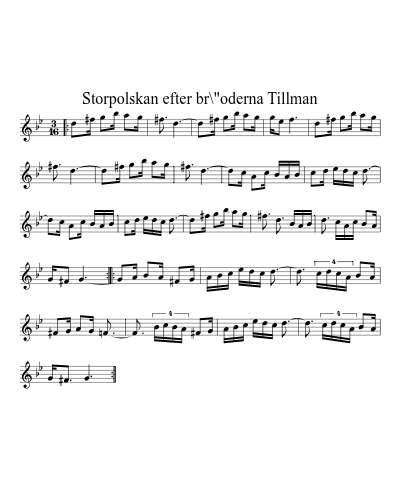 Storpolskan efter br\"oderna Tillman (Version 2)