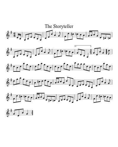 The Storyteller (Version 3) sheet music preview