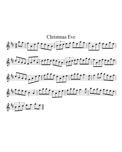 Christmas Eve (Version 33) sheet music preview