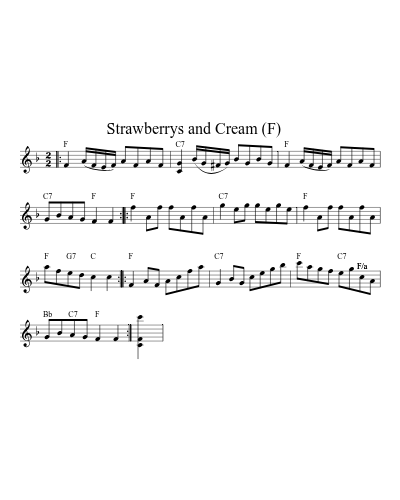 Strawberrys and Cream    (F)