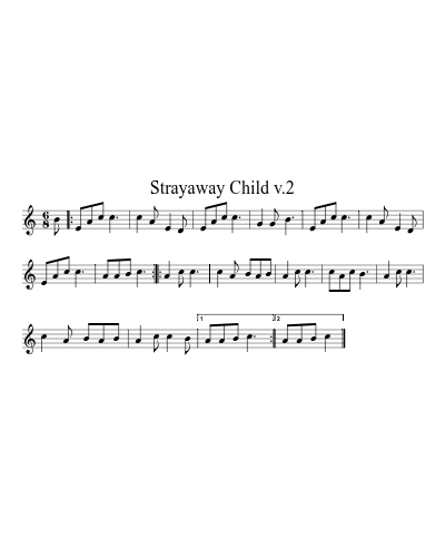 Strayaway Child v.2 (Version 2)