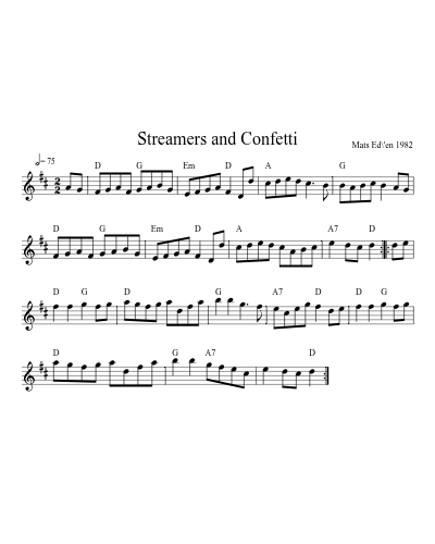 Streamers and Confetti (Version 2)