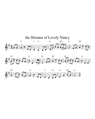 the Streams of Lovely Nancy (Version 4)
