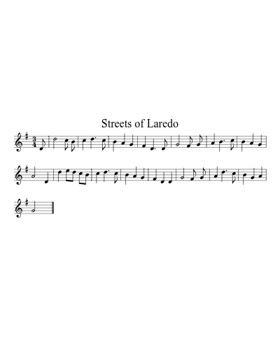 Streets of Laredo (Version 2) preview