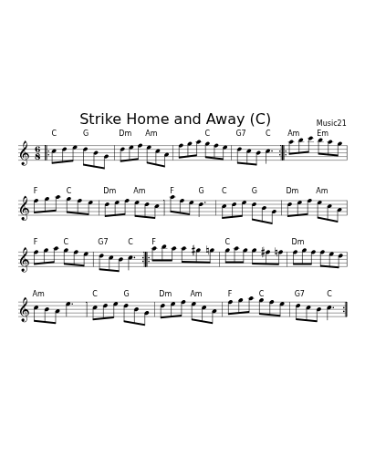 Strike Home and Away    (C) (Version 2)