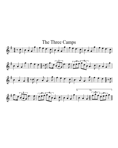The Three Camps sheet music preview
