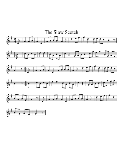 the Slow Scotch (Strubes Reveille Standpiece)