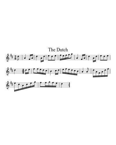The Dutch sheet music preview
