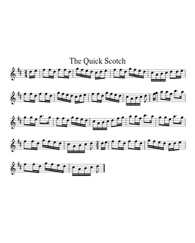 the Quick Scotch (Strubes Reveille Standpiece)