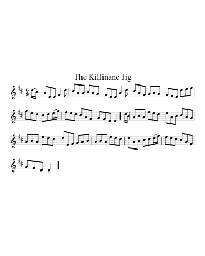 The Kilfinane Jig sheet music preview