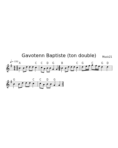 Gavotenn Baptiste (ton double) (Suite De Gavotte)