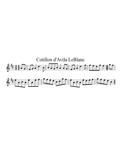 Cotillon d'Avila LeBlanc (Version 5)