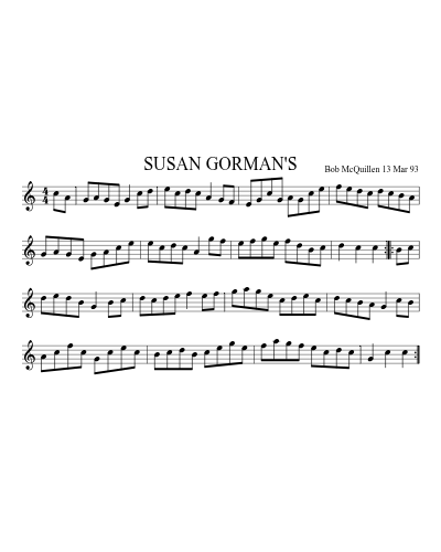 SUSAN GORMAN'S (Version 2)
