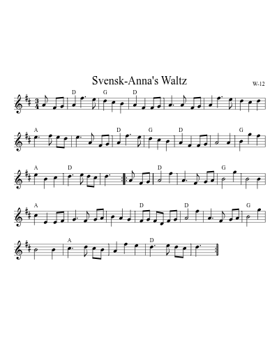 Svensk-Anna's Waltz (Version 2)