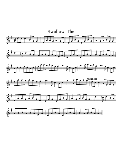 Swallow, The preview