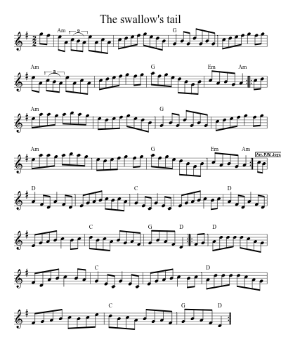 The Swallow's Tail (Version 5)