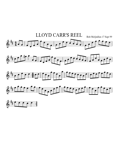 LLOYD CARR'S REEL