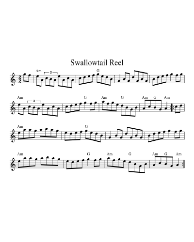 Swallowtail Reel (Version 7)