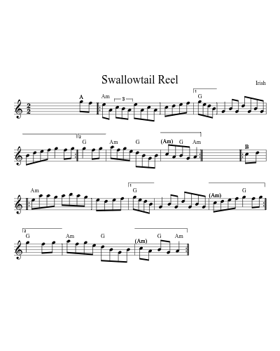 Swallowtail Reel (Version 8)