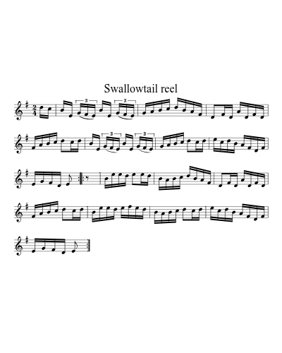 Swallowtail Reel (Version 10)
