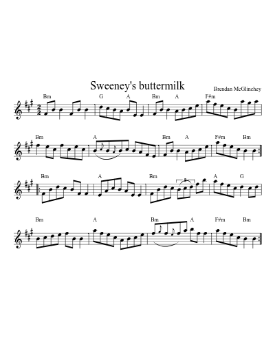 Sweeney's Buttermilk (Version 8)