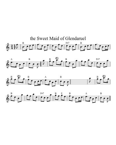 the Sweet Maid of Glendaruel (Sweet Maid Of Glendaruel) (#60353)