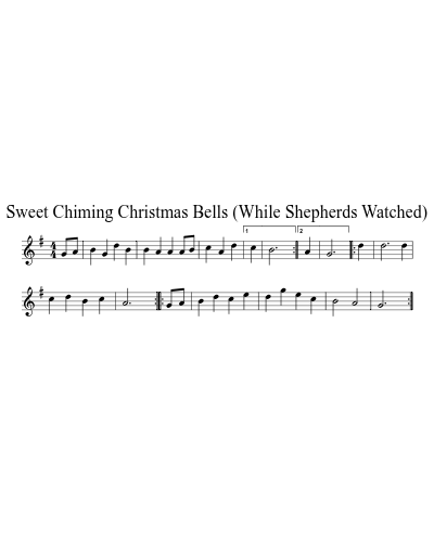 Sweet Chiming Christmas Bells (While Shepherds Watched) preview