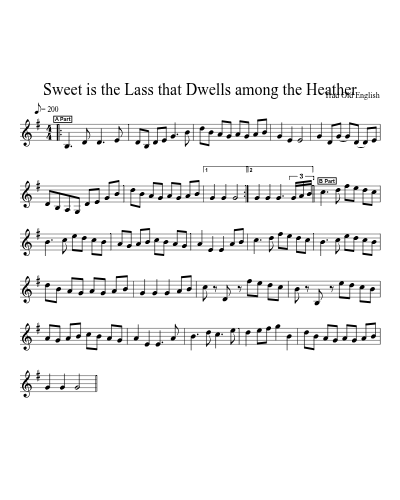 Sweet is the Lass that Dwells among the Heather