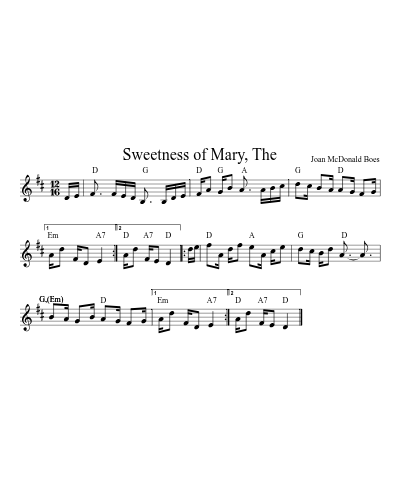 Sweetness of Mary, The (Version 4)