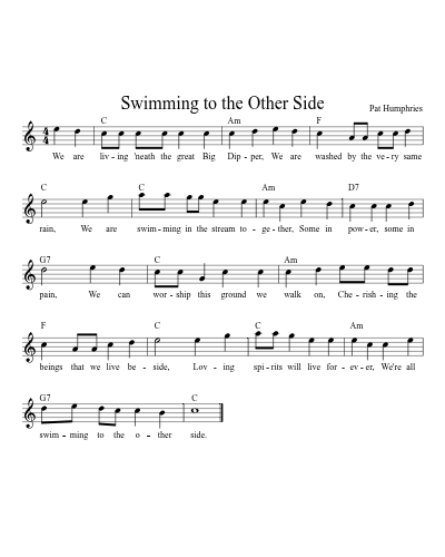 Swimming to the Other Side (Version 2)