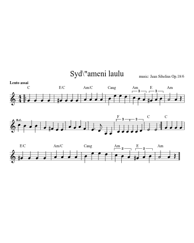 Syd\"ameni laulu (Version 2) preview