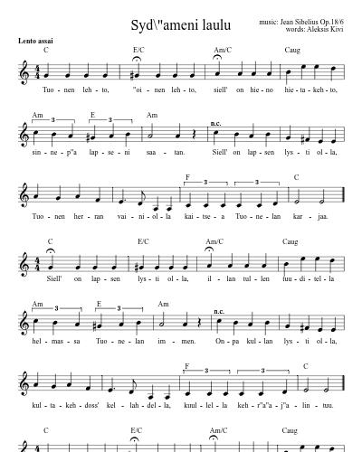 Syd\"ameni laulu (Version 3) preview