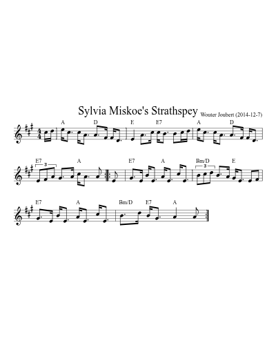 Sylvia Miskoe's Strathspey