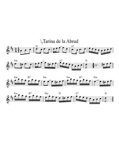 \,Tarina de la Abrud