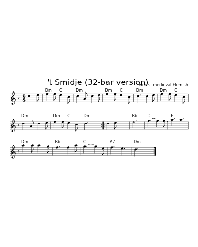 't Smidje  (32-bar version) (Version 3)