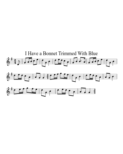 I have a bonnet trimmed with blue (Version 7)