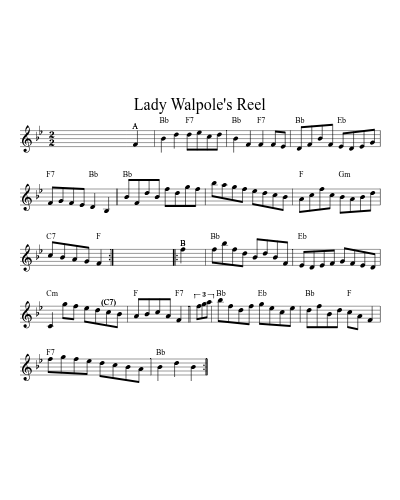 Lady Walpole's Reel preview
