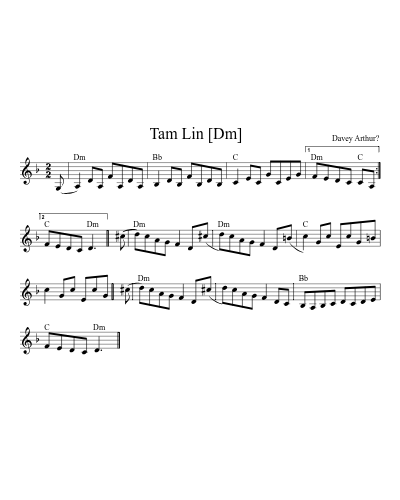 Drowsy Maggie (Tamlin Maggie) sheet music preview